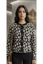 Leopard Print with Gold Button Details a Quality Cardigan Standard Size (36-42)