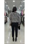 Leopard Print with Gold Button Details a Quality Cardigan Standard Size (36-42) - 3