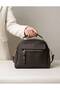 Women's Brown Saffiano Textured Crossbody Shoulder and Handbag.