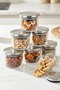 6-Piece Vacuum Glass Breakfast Bowl/Sauce Bowl/Storage Container with Metal Lid 240 ml - 2