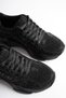 Women's Black Stone 5 cm High Thick Sole Sneaker Sports Shoes - 6