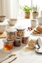 6-Piece Vacuum Glass Breakfast Bowl/Sauce Bowl/Storage Container with Metal Lid 240 ml - 4
