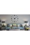 3D Wall Clock With Mirror Number Stickers - 2