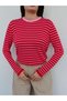 Crew Neck Striped Oversize Sweater - 2