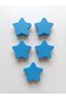 5 Pieces of Star Design Children's Room Cabinet Drawer Handles - (Screw Included) - Plastic