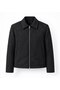 Premium Double Zippered Relaxed Cashmere Jacket - 2