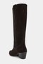 Utah Bitter Brown Suede Leather Pointed Toe Thick Heel Women's Dallas Boots - 7