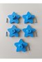 5 Pieces of Star Design Children's Room Cabinet Drawer Handles - (Screw Included) - Plastic - 2