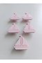 5 Pieces of Children's Room Cabinet Drawer Handles with Sailboat/Boat Figures - (Handle Screw Included) - Plastic - 2