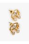 Stone Detailed Eye Earrings - 3
