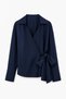 Women's Blouse Blz00130 Navy Blue - 5