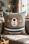 New Year Themed Throw Pillow Cover 43X43 cm Digital Printed Decorative New Year Pillow Cover Gift