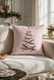 New Year Themed Throw Pillow Cover 43X43 cm Digital Printed Decorative New Year Pillow Cover Gift