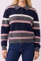Women's Sweat Trk02627 Dark Blue-Grey - 3