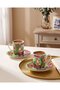 Magic Garden Green Porcelain Coffee Cup Set 110 ml - 2