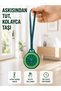 Charm Analog Watch with Strap for Keychain and Backpack Green