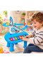 2 in 1 Penguin Musical Piano Keyboard Toy with Slide Track, Escalator, 5 Sound Modes, Colourful Lights, Interactive Electronic Organ, Educational Music Learning Toy for Kids Ages 3+ - 4