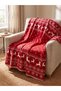 Mixed New Year Themed Knitwear Tv Blanket 100X150 cm (W6) - 2