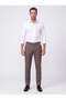 Brown Comfort Fit Men's Classic Trousers