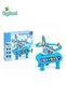 2 in 1 Penguin Musical Piano Keyboard Toy with Slide Track, Escalator, 5 Sound Modes, Colourful Lights, Interactive Electronic Organ, Educational Music Learning Toy for Kids Ages 3+
