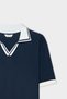Ds Damat Regular Fit Navy Blue Plain Sweater - 2