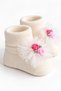 0-6 Months Baby Girl Floral Headband and Socks Set Baby Gift - 2