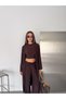 Women's Sandy Fabric Cardigan Crop Blouse Wide Leg Pants Three-Piece Set - 2