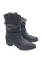 Thick Heel Gathered Model Trendy Women's Boots - 4
