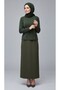 Women's Middle-Aged and Older Women's Crew-Neck Lycra Tricot Blouse with Stone Accents on the Sides - 3