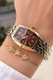 Women's Wristwatch with Steel Band -Waterproof- with Bracelet as a Gift - 3