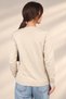 Women's V-Neck Buttoned Front Cherry Embroidered Knitwear Cardigan - 4