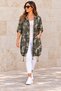 Women's Italian Linen Fabric Star Back Open Front Jacket