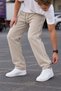 Men's Baggy Winter Sweatpants with Cuff on the Leg and Side Piping, 3 Thread Count - 3