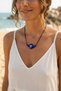 Handmade Bohemian Blue Evil Eye Necklace - 2