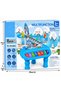 2 in 1 Penguin Musical Piano Keyboard Toy with Slide Track, Escalator, 5 Sound Modes, Colourful Lights, Interactive Electronic Organ, Educational Music Learning Toy for Kids Ages 3+ - 6