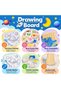 Kids 2 in 1 Drawing Board Table with Jigsaw Puzzle Blocks, Reusable Writing Whiteboard, Educational Art Easel, Storage Tray, Creative Learning Activity Toy for Boys and Girls - 2