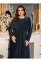 Rochie maxi, albastru - 5