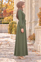 Beli Tunnel Two-Thread Dress-Khaki - 3
