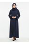 Rizqé Midnight Artisan Navy Abaya | Crystal & Silk-Thread Detail