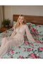 Floral Double Bedsheet with 2 Pillow Covers, Mint Green - 4