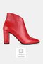 Women's Red Genuine Leather Boots & Booties, Sizes 34-41