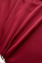 Crew Neck Metal Buckle Draped Waist Flounce Blouse - 6