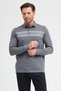Men's Polo Neck Long Sleeve Sweatshirt - 4