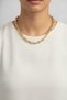 Cm Thick Twist Model Gold Color 60 cm Women's Necklace