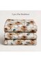 Floral Rose Print Double Bed Sheet Set with 2 Pillow Covers - 5