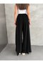 Women's Wide-Lette Pants with Pleated Details in Sandy Fabric, Tesettür Palazzo Pants - 4