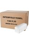 Interfold Tissues – 150 Sheets Each, Pack of 20 - 2