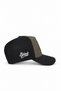 Black and Khaki Trucker Cap with Company Logo - 2