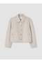 Özmarka New Season Beige Women's Shirt Jacket - 6