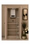 Flower Cabinet, Multipurpose Combination Cabinet, Balcony Cabinet, Pantry Cabinet 80 cm - 3